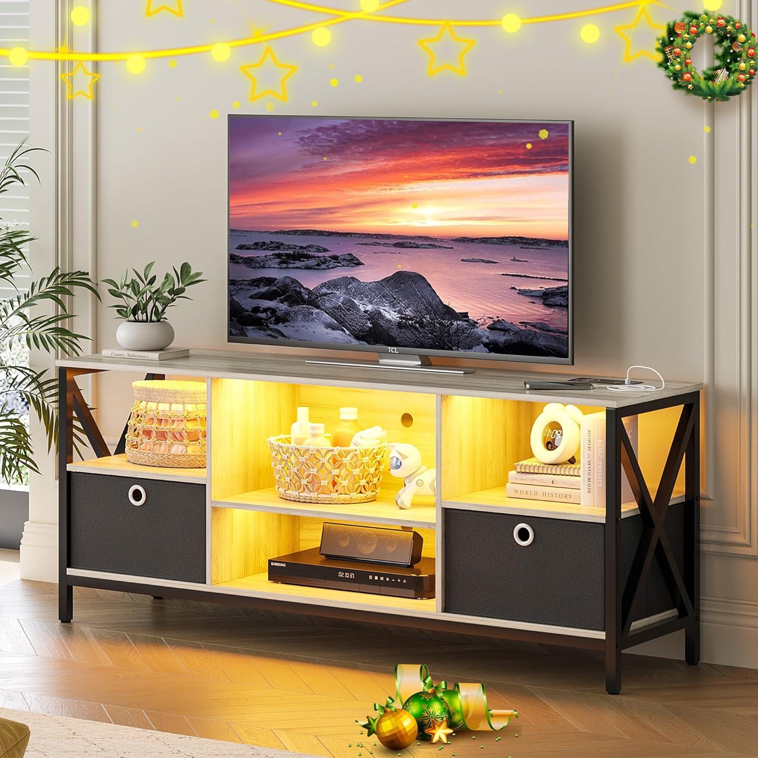 Our Take on the LED TV Stand: Smart Storage and Charging Hub