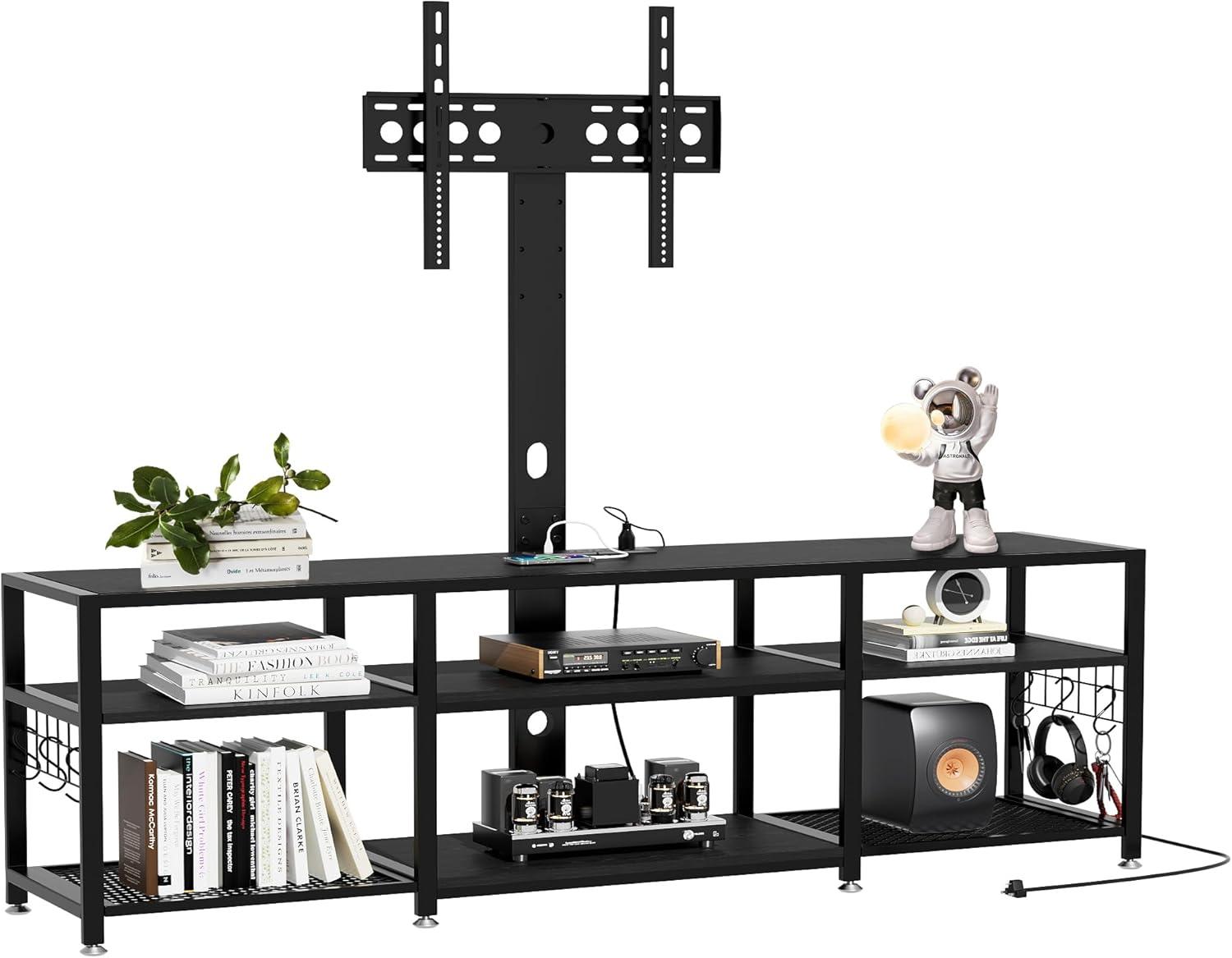 Our Take on the VECELO Adjustable TV Stand with Power Outlet Our Take on the VECELO Adjustable TV Stand with Power Outlet