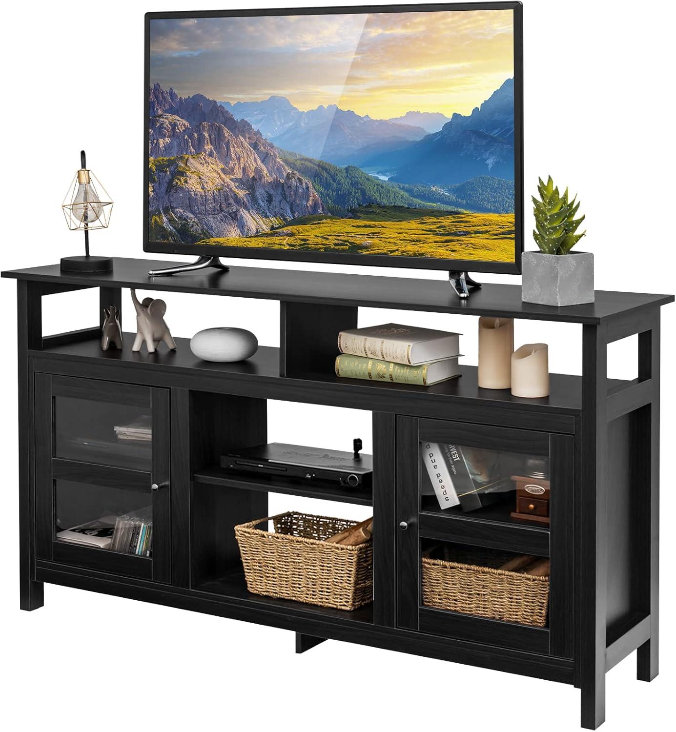 How We Transformed Our Living Room with the Tangkula TV Stand