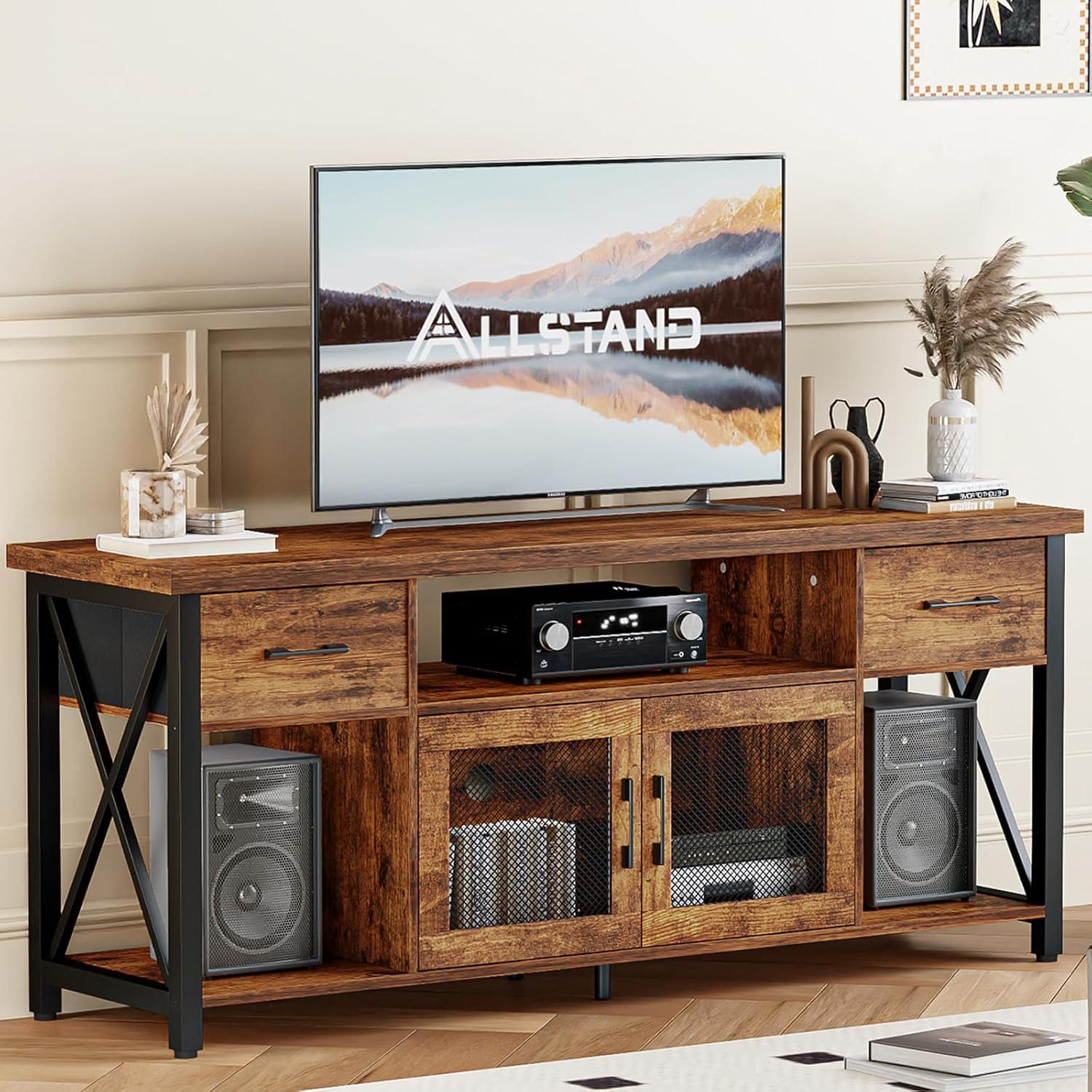 Our Take on the Sturdy 65″ Farmhouse TV Stand with Storage