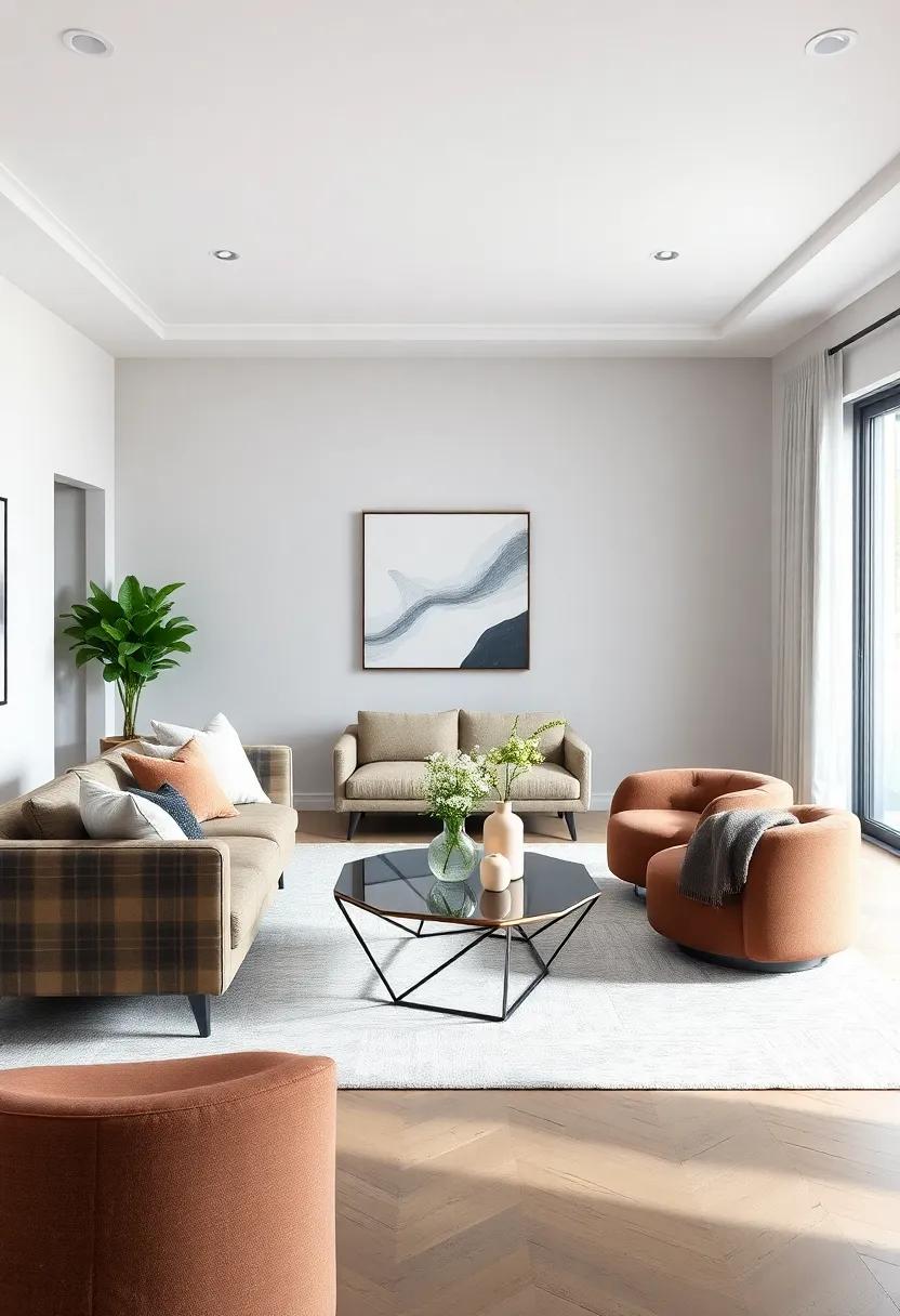 Embrace⁣ a Geometric coffee Table:‍ Choose a bold geometric coffee ⁣table that‌ acts as‍ a conversation starter and adds a sculptural‌ element‌ to your space