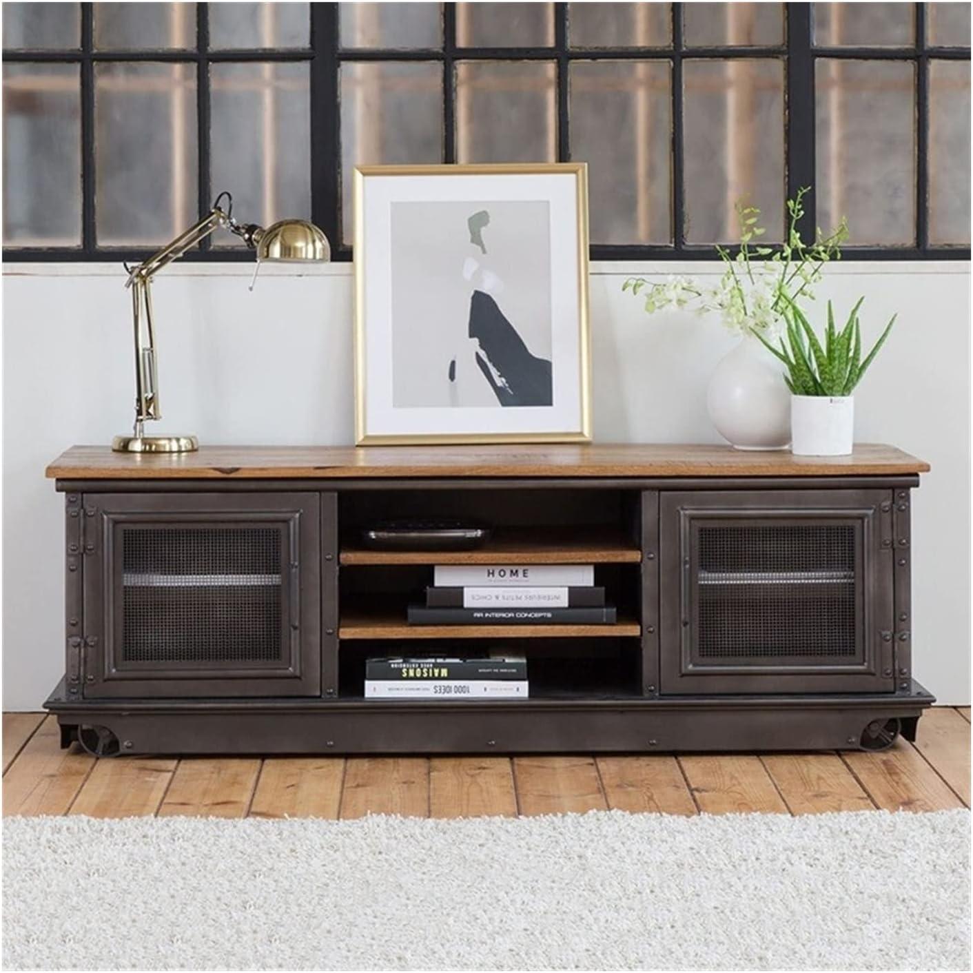 Our Take on the Industrial Retro TV Console: Stylish and Sturdy Storage