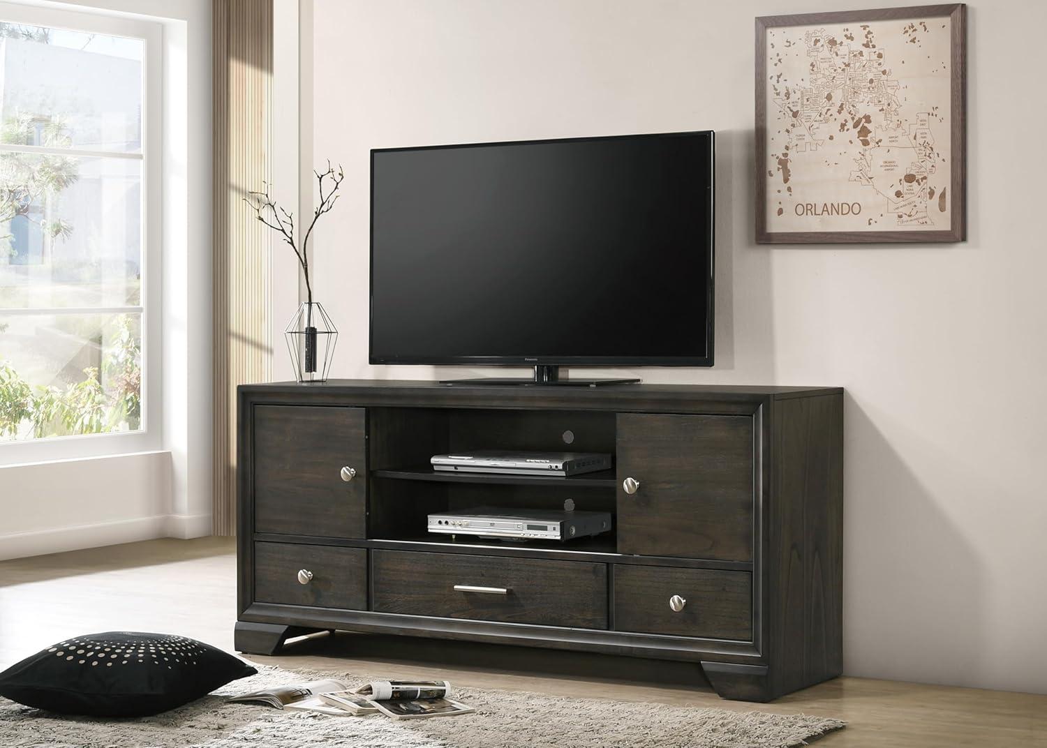 Our Honest Take on the Dark Gray Wooden TV Stand with Storage