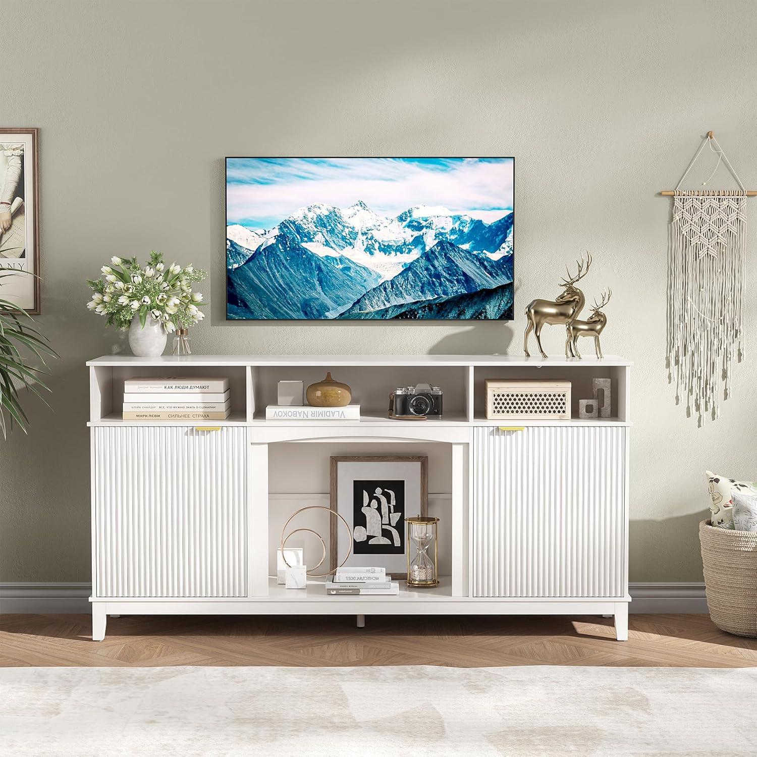 Maupvit Fluted TV Stand Review: Stylish Storage Meets Strong Support