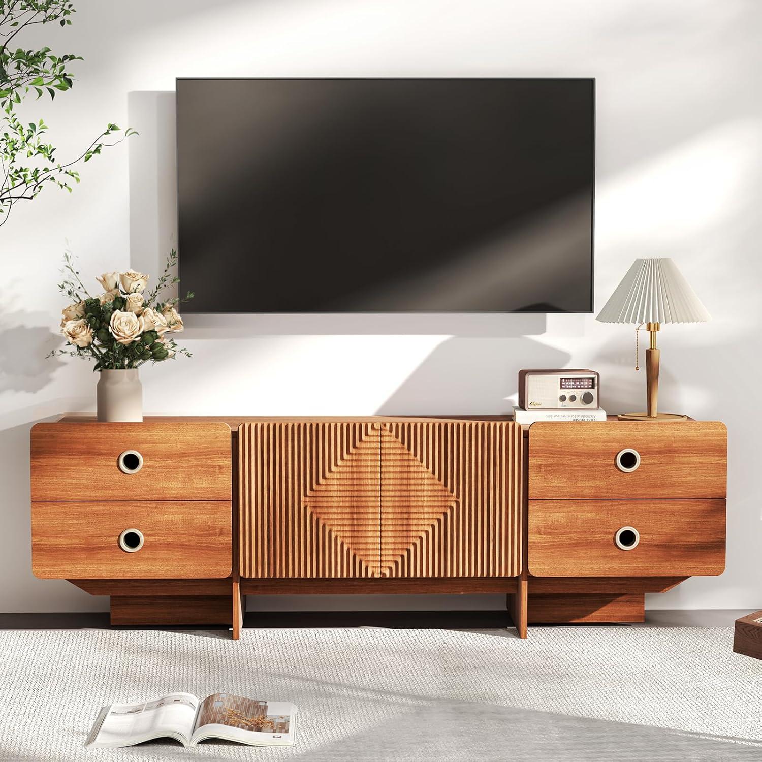 Mid Century Modern TV Stand: Style Meets Sturdy Storage