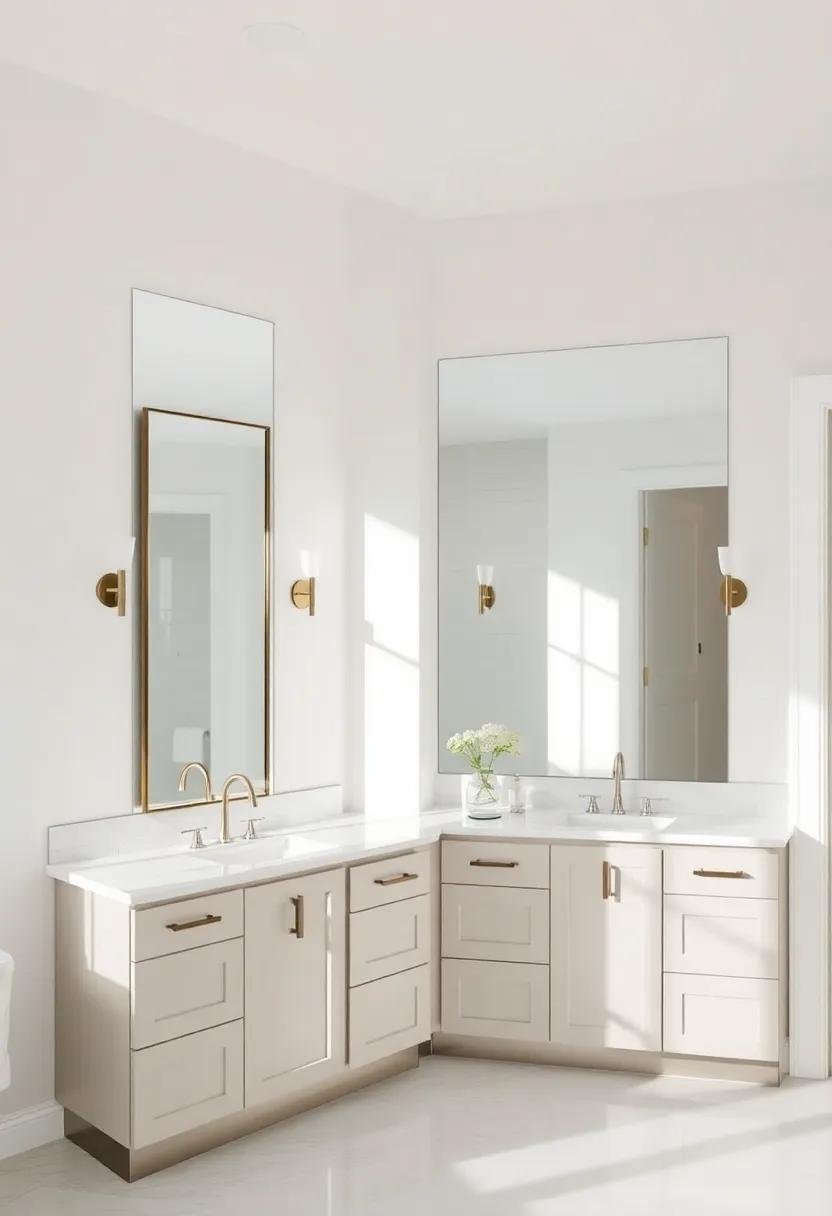 Reflecting Serenity: Designing a Farmhouse Bathroom with Spacious Mirrors