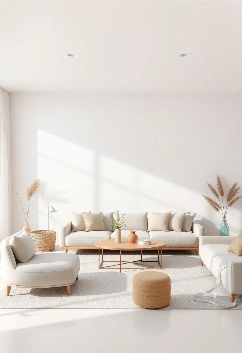 Embracing Serenity: The Allure of Soft Minimalist Living Rooms in Light Tones