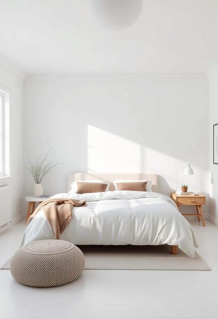 25 Inspiring Scandinavian Bedroom Ideas with White Walls for a Serene Sanctuary