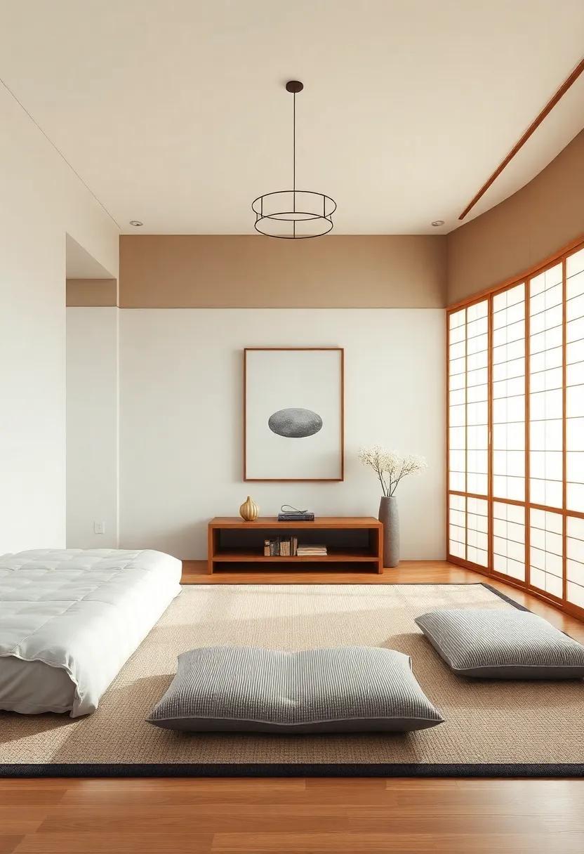 Embracing Serenity: The Art of Japanese Bedrooms with Inviting Floor Cushions