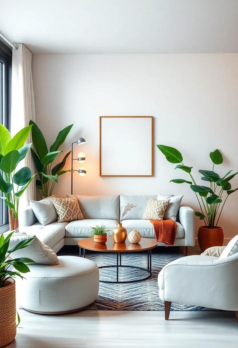 25 Ways to Enhance Your Apartment Living Room with Tropical Plants for a Lush Vibe