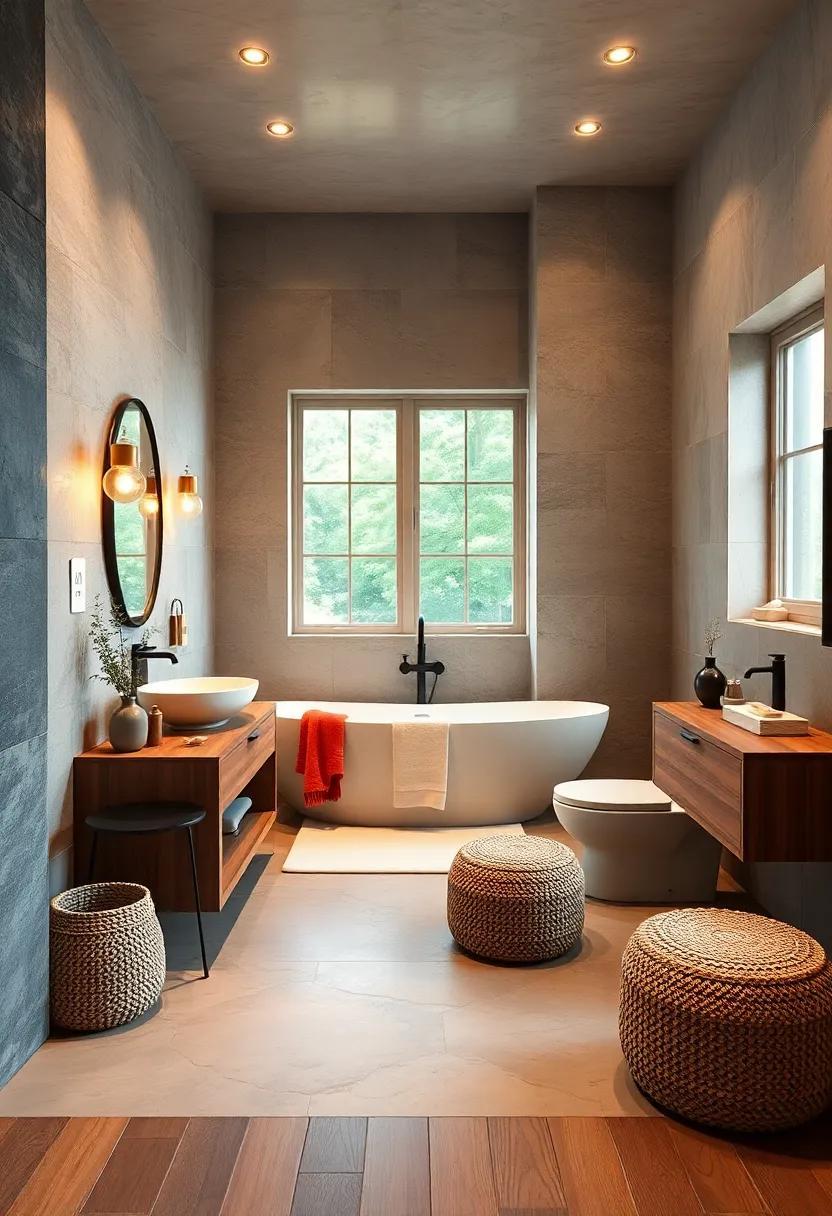 24 Inspiring Ideas for an Eclectic Bathroom with Cozy Warm Wood Finishes