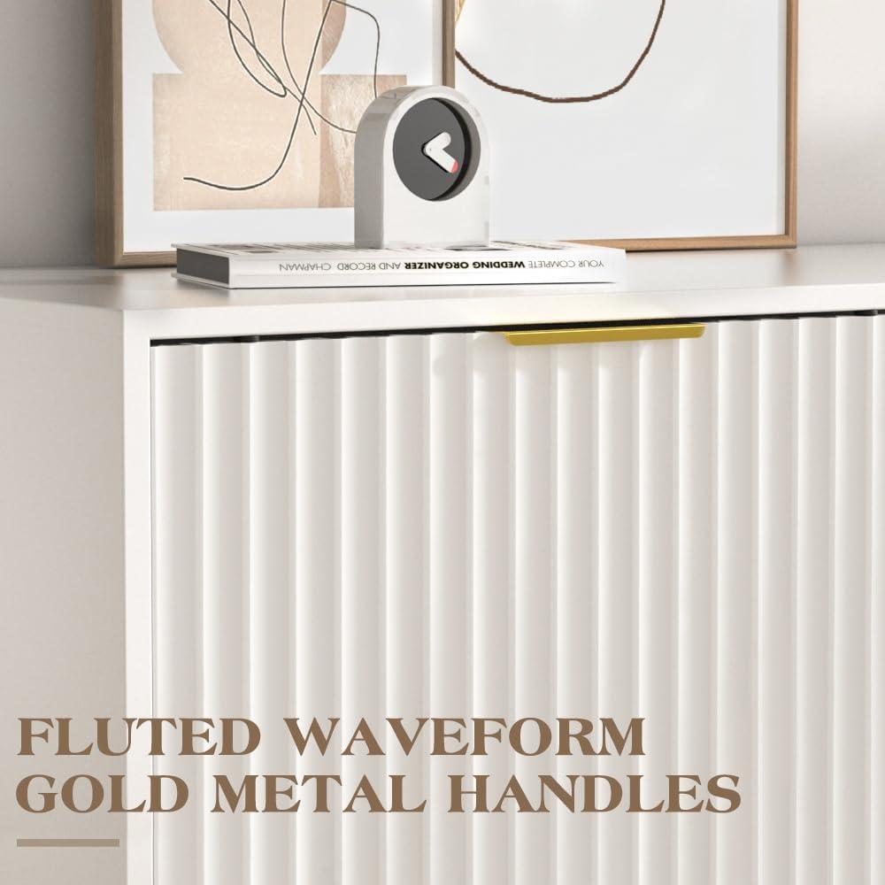 58'' Fluted TV Stand, how it fits your living room