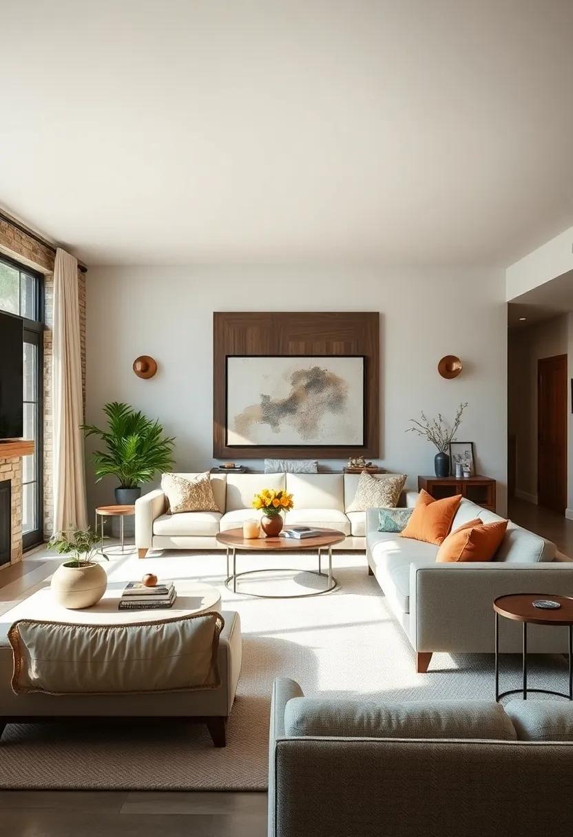 25 Inspiring Ways to Enhance Your Farmhouse Living Room with Minimalist Wall Accents