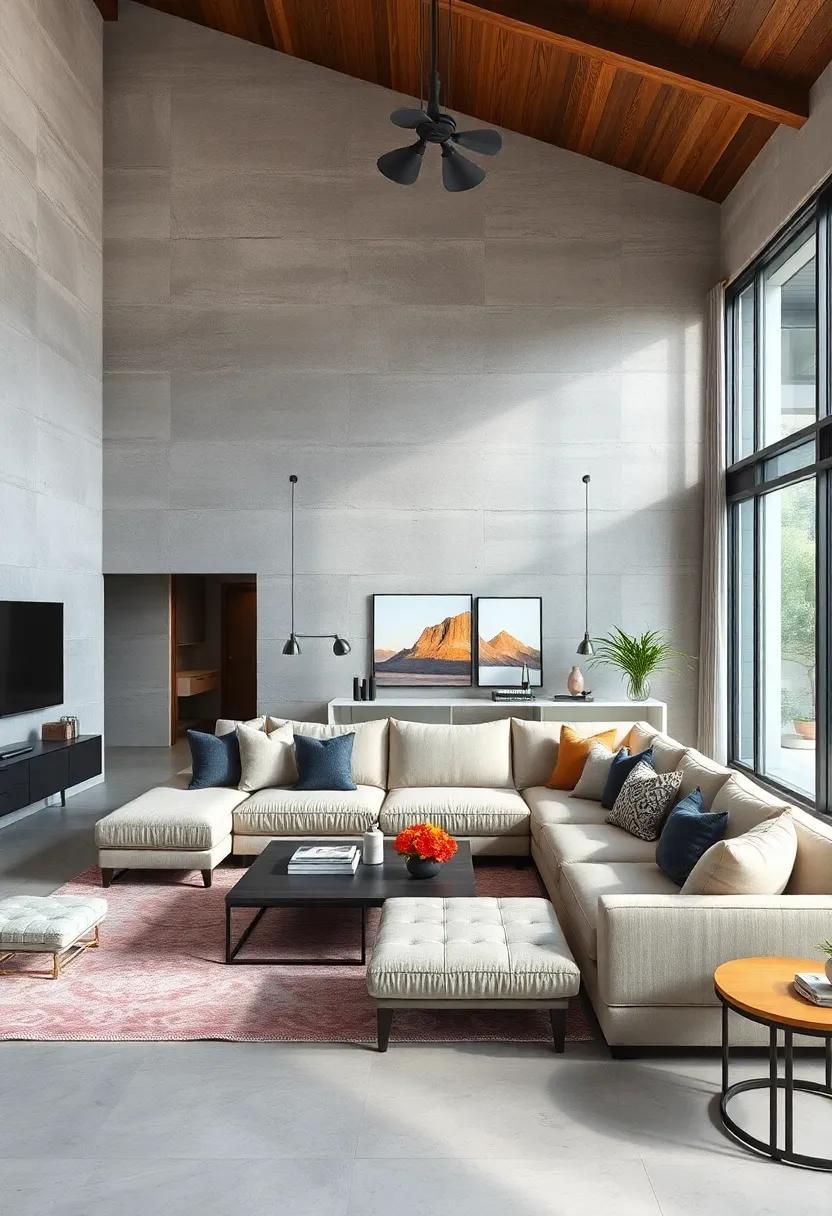 23 Inspiring Ideas for an Open Concept Living Room with a Stylish Sectional Sofa