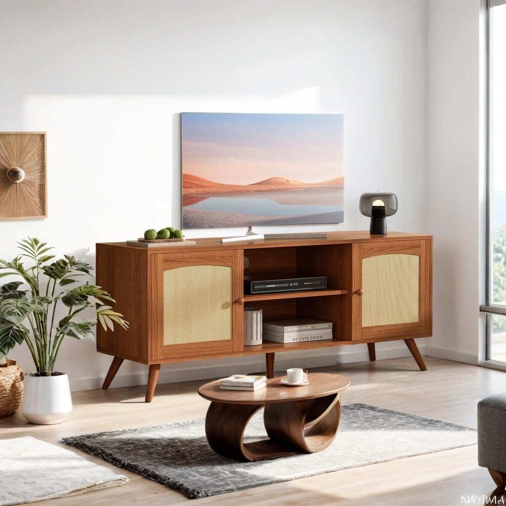 Our Take on the Brown Rattan TV Stand: Stylish, Sturdy, and Functional