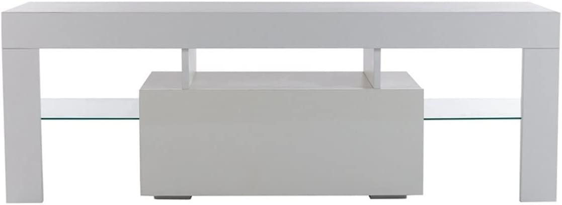 Our Honest Take on the 51″ White TV Stand with LED Lights and Storage