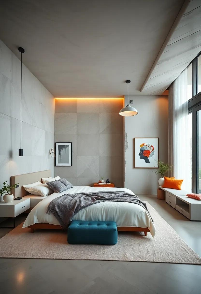25 Inspiring Ideas for a Modern Bedroom Featuring Clean Geometric Shapes