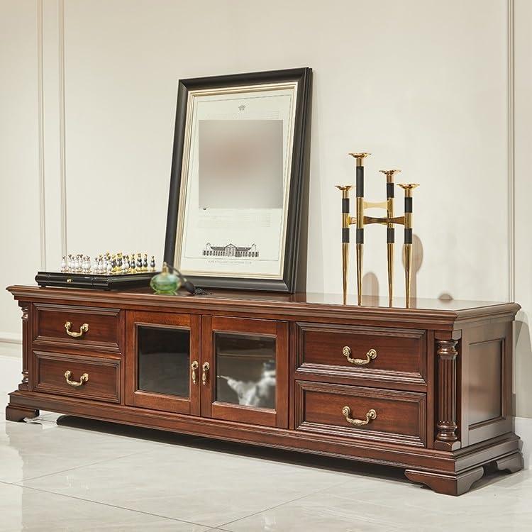 How We Transformed Our Living Room with This Spacious Wooden TV Cabinet