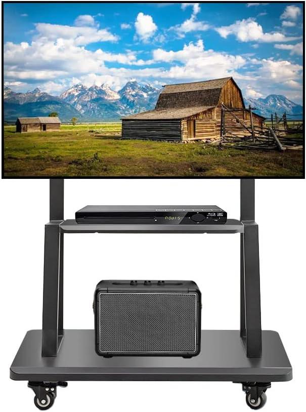 Why We Love Hellsehen's Mobile TV​ Stand: sturdy, ‍Sleek & smart