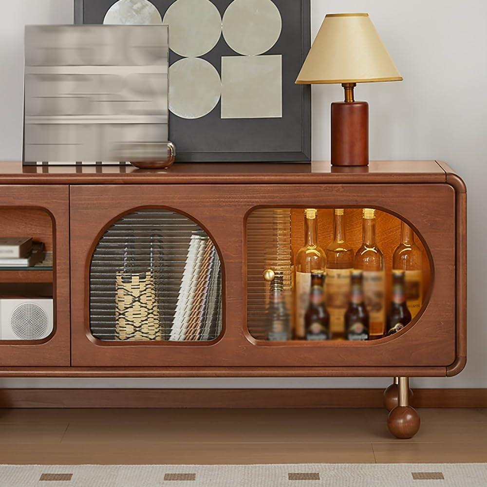 Why We Love the Modern 200cm Solid Wood TV Stand for Storage and Style