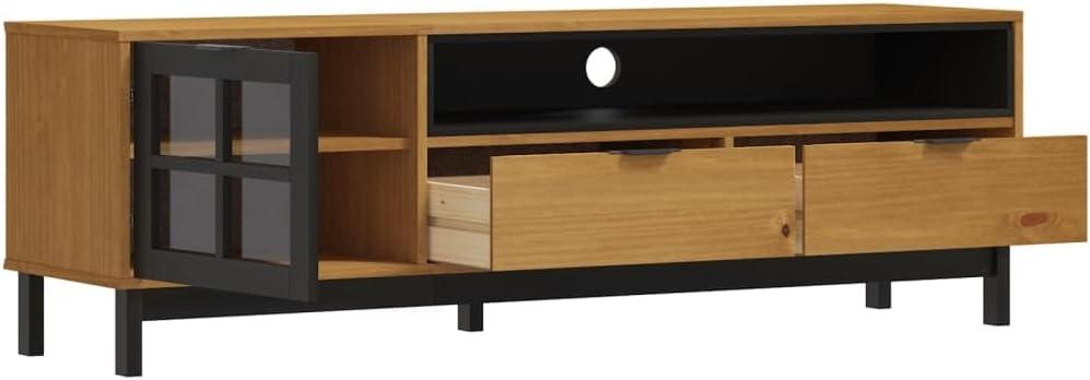 How We Loved Organizing with Youuihom's Rustic Pine TV⁤ Stand