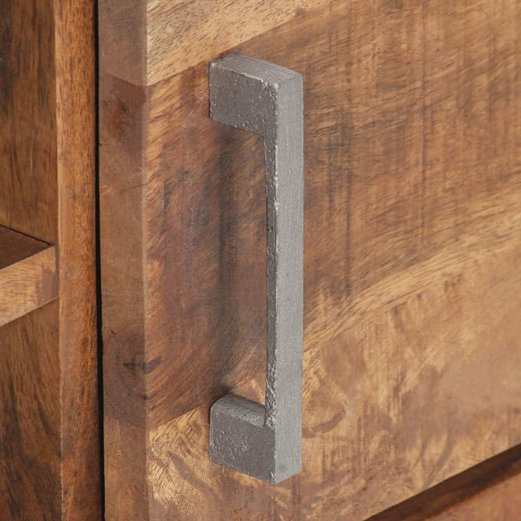 our Take on the Youuihom Industrial Mango Wood TV Stand's Style & storage