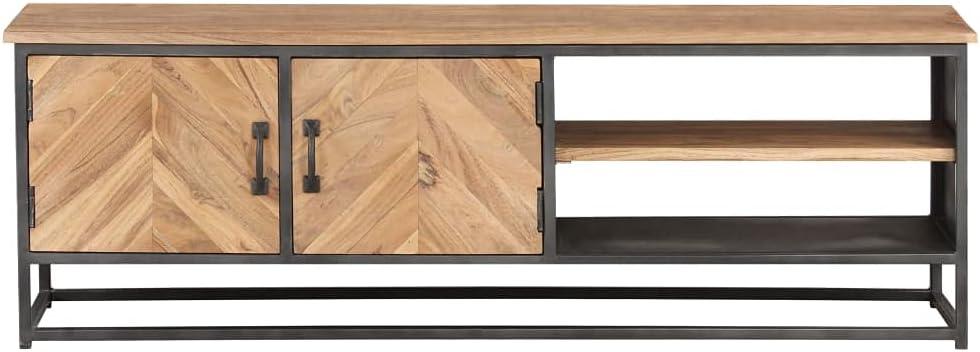 How We Upgraded Our Living Room with Youuihom's Industrial TV Stand