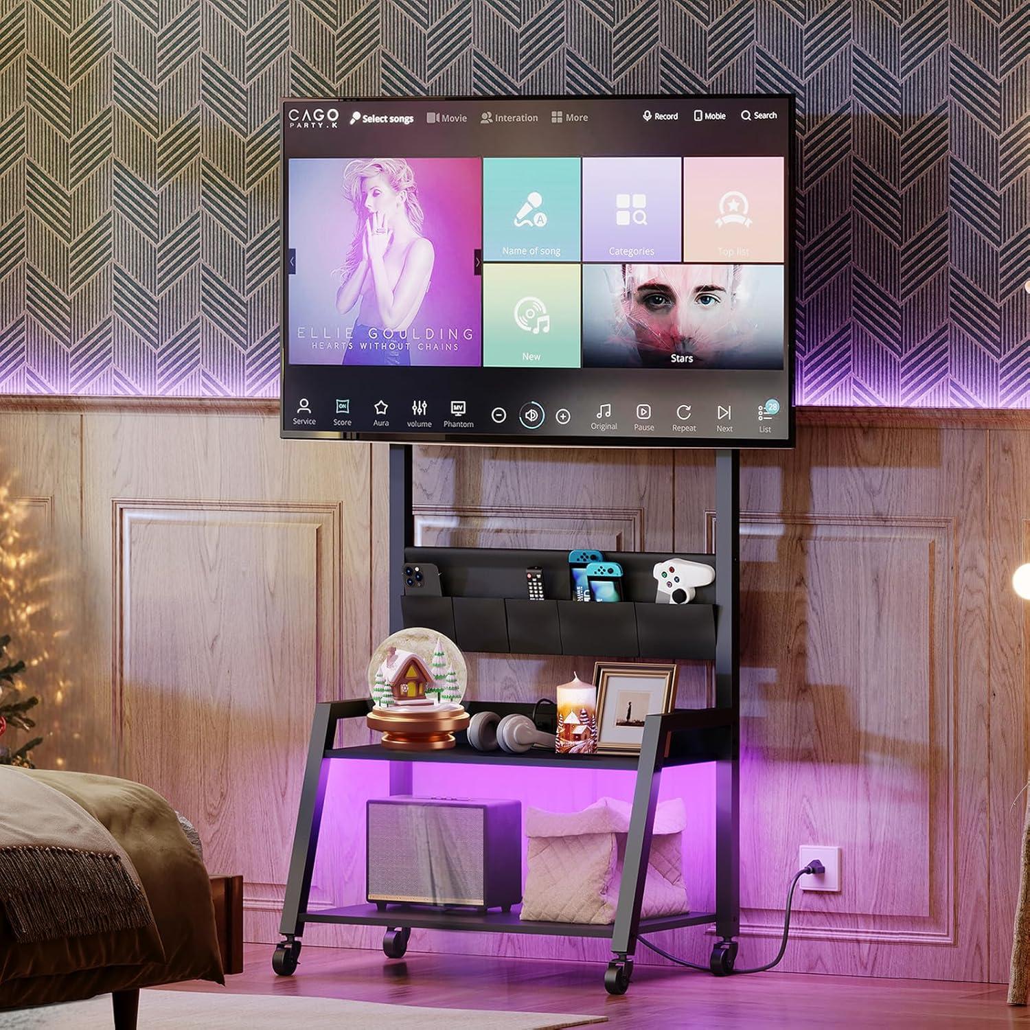 Rolling TV stand Review: Our Take on Style, Storage & Mobility