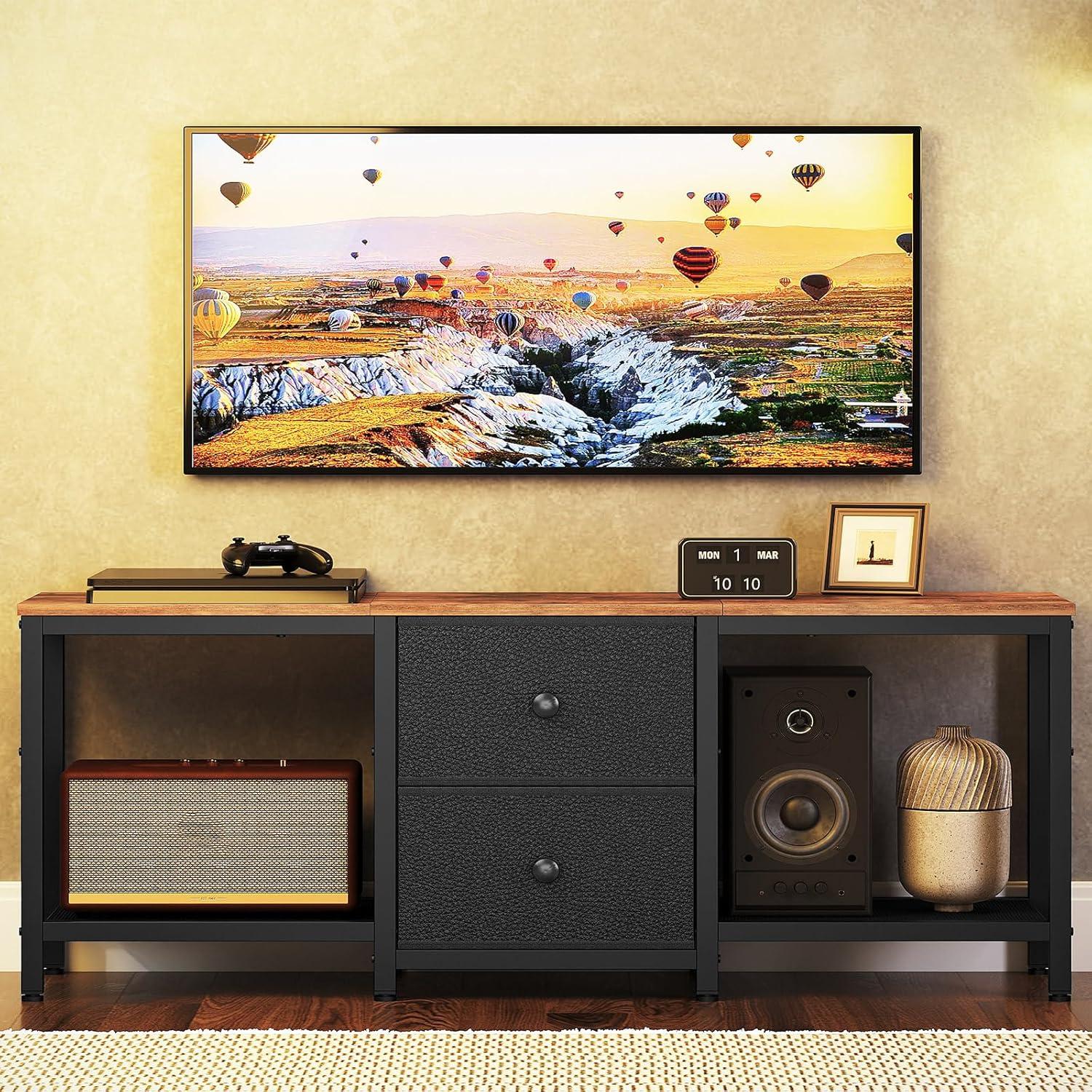 Our Honest Take on the Rustic ‍Brown ‍TV Stand for 55