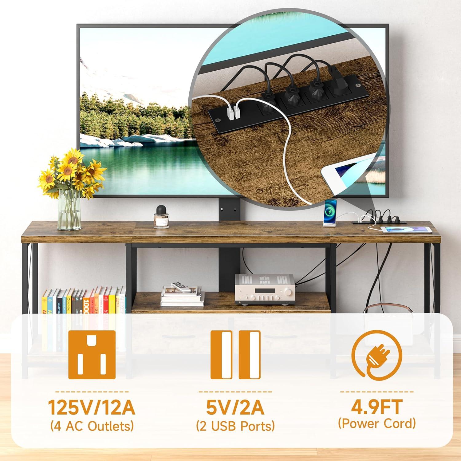 Our ⁢Take on the ⁤Rustic‌ Brown⁤ TV Stand: Style, Storage & Stability