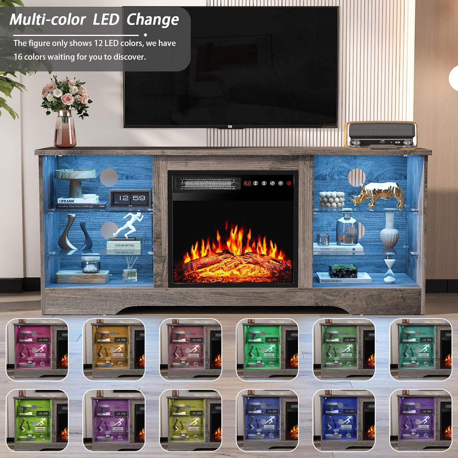 Cozy & Stylish: Our Take on the Fireplace TV Stand with LED Lights