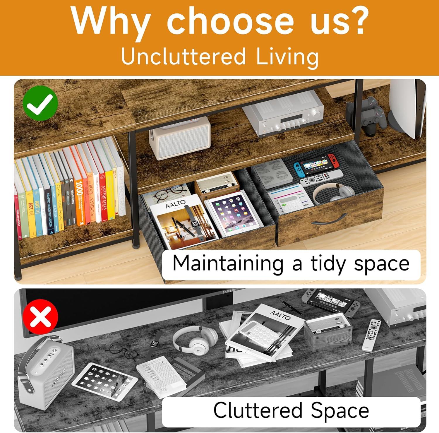 Our‍ Take on the Rustic Brown TV Stand: Style, storage & Stability