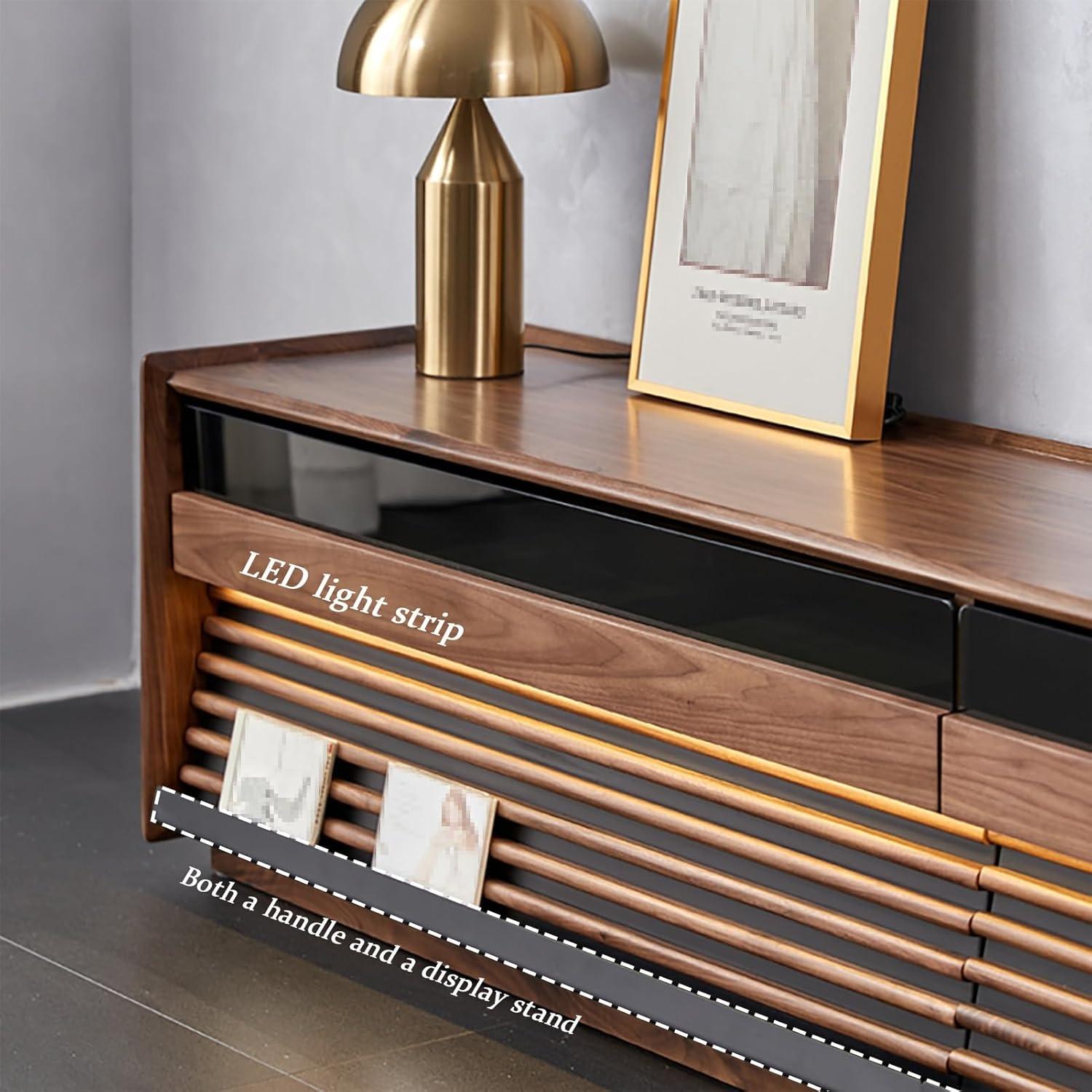 How We Feel About the JIAOCKJIAO LED TV Stand's Design & Storage