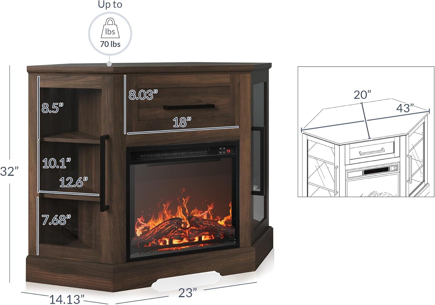 Cozy Corner TV Stand Review: Style, storage & Fireplace Warmth