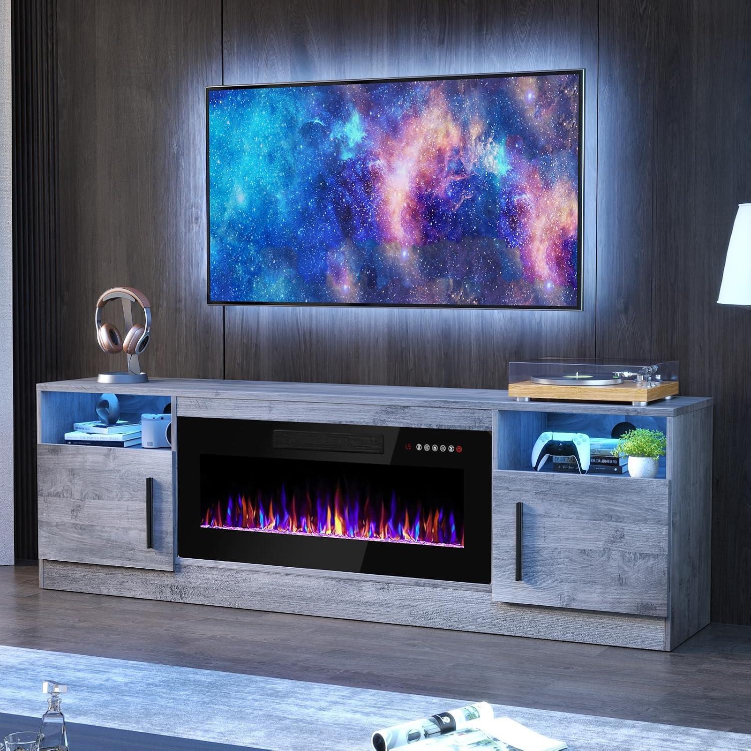 Cozy⁢ & Stylish: Our​ Take on the Fireplace TV Stand with LEDs