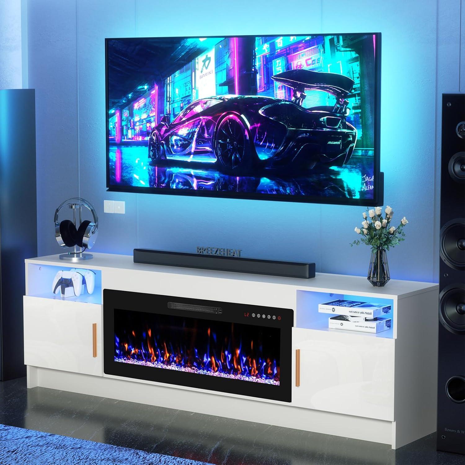 Our‍ Take on the ⁣BREEZEHEAT Fireplace TV Stand: Stylish Warmth & Storage