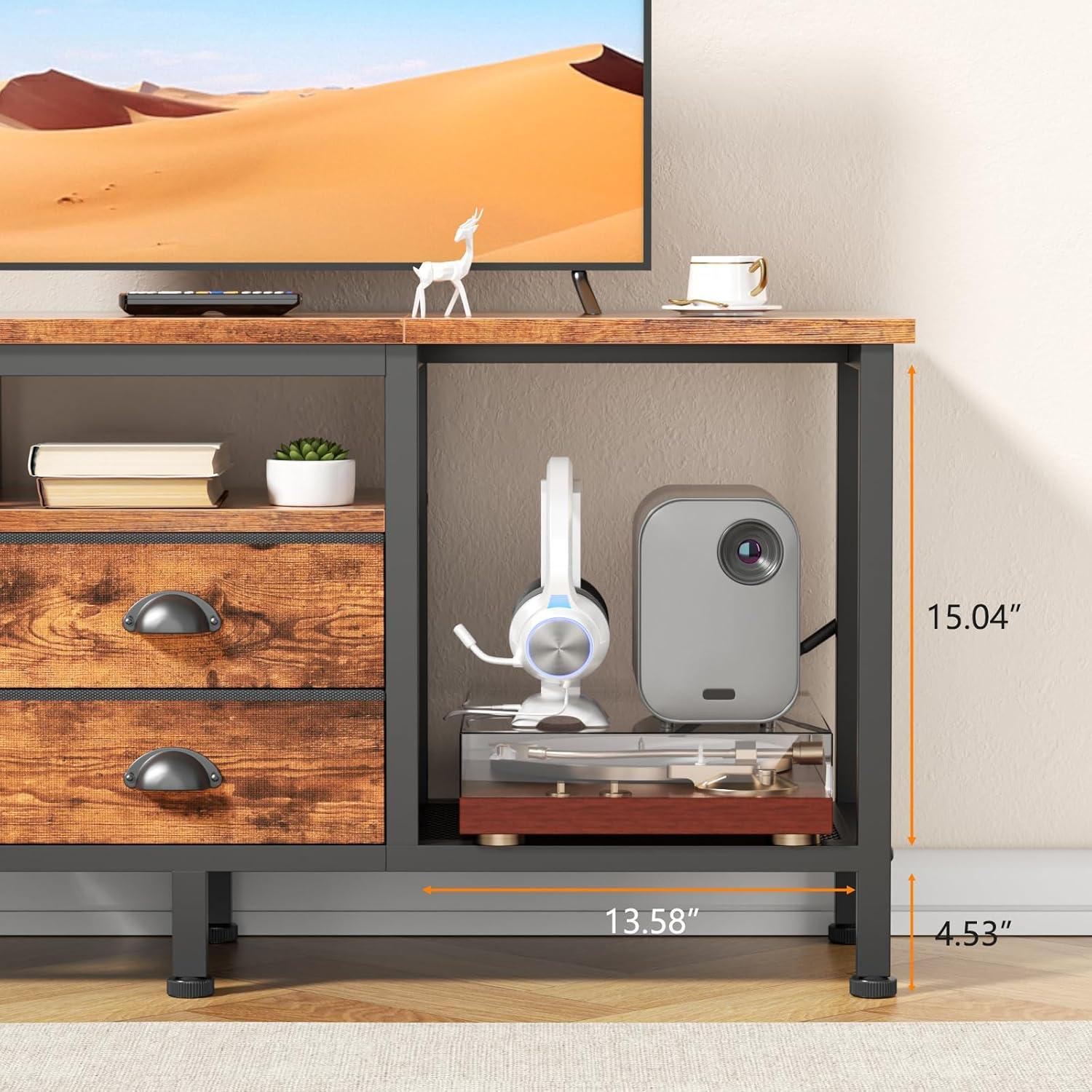 How We Loved the Furologee TV Stand's Style and Storage