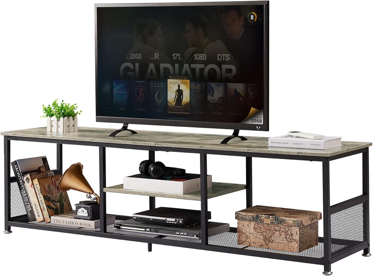 Our Take on the VECELO Industrial TV Stand: Stylish & Sturdy Storage
