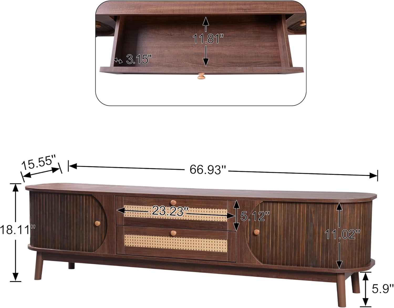 How We Styled Our living ‍Room with Merax's‍ Fluted TV Stand