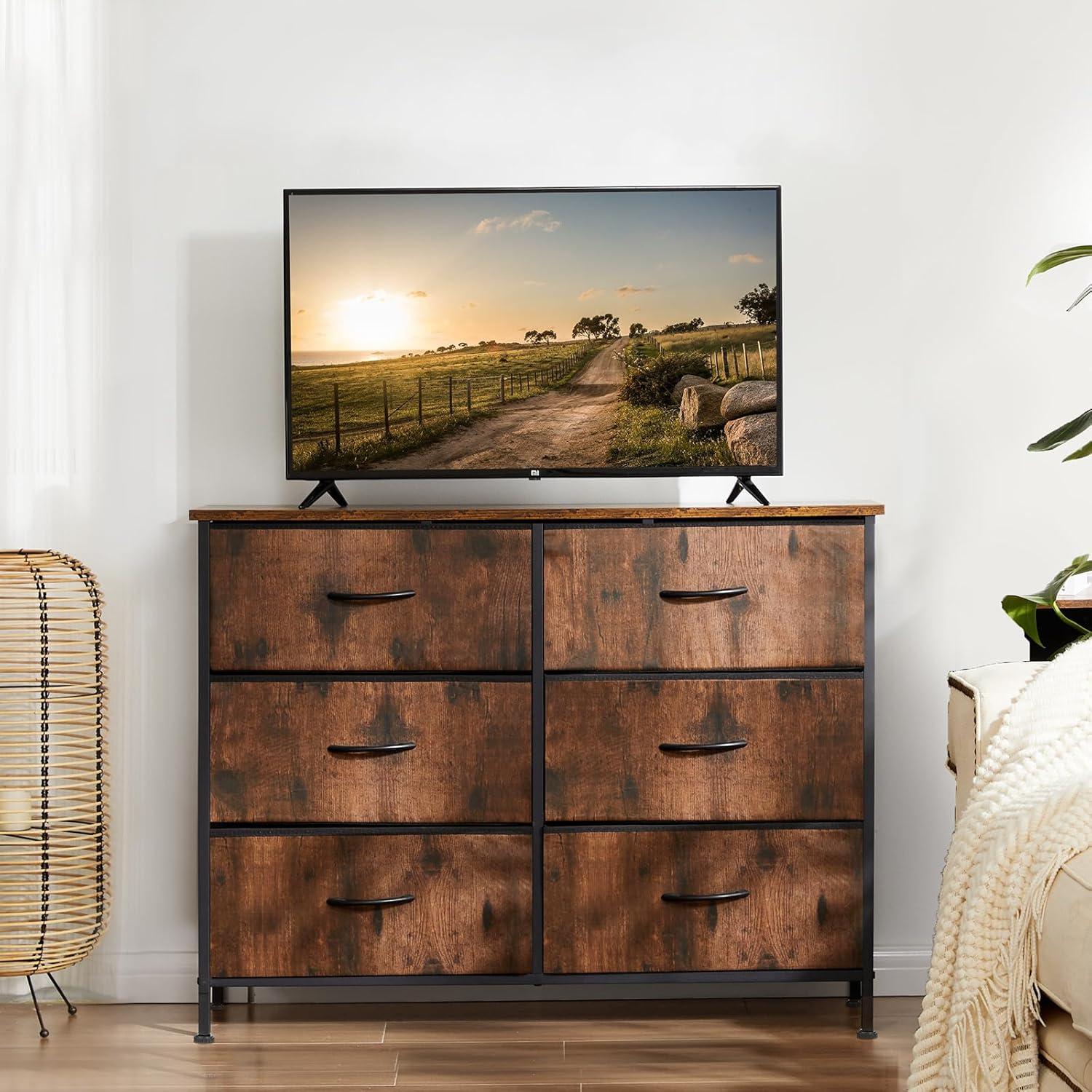 Our Honest Take on the Sweetcrispy 6-Drawer Dresser ⁤& TV Stand