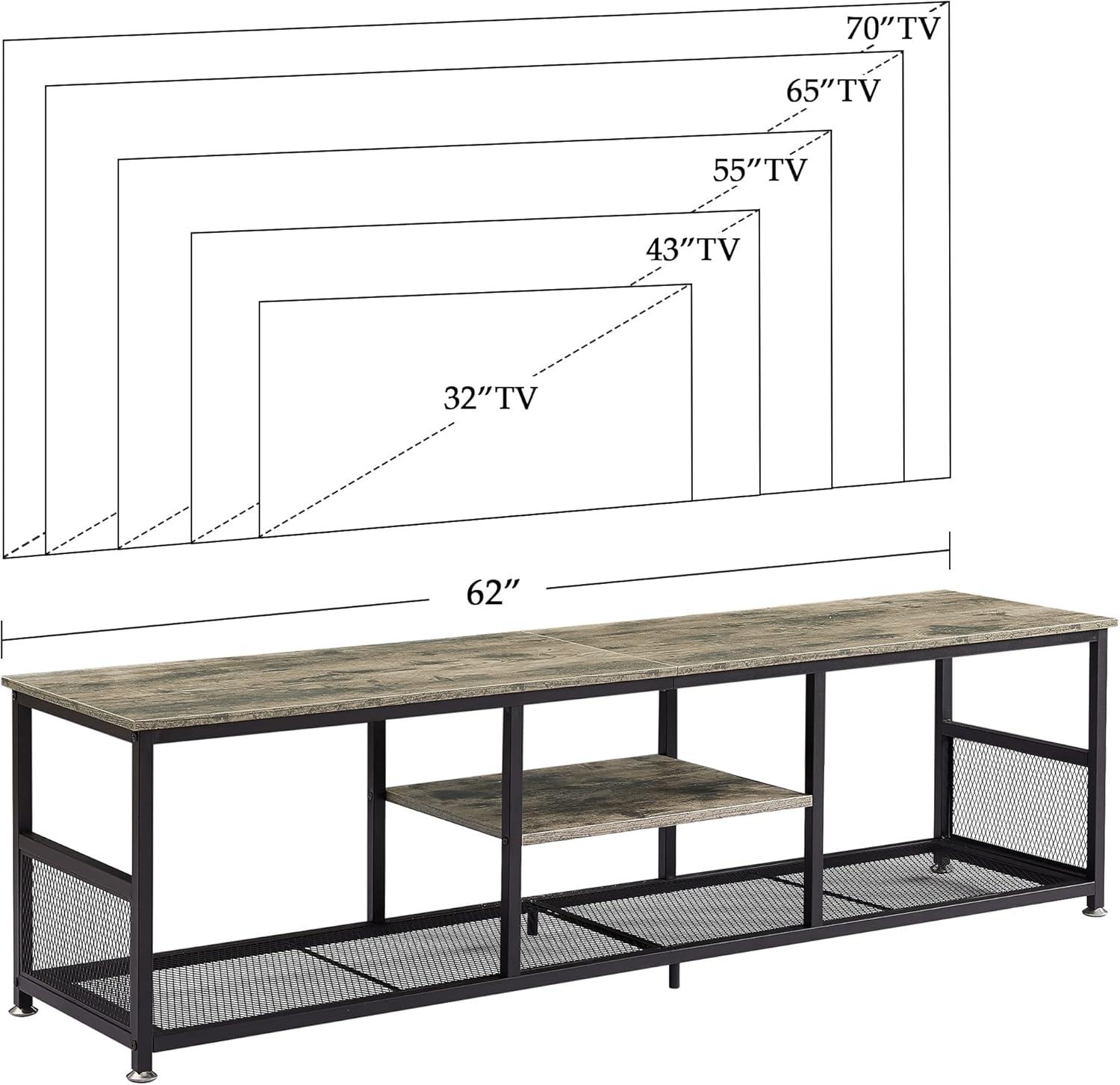Our Take on the VECELO Industrial TV Stand: Stylish & Sturdy Storage