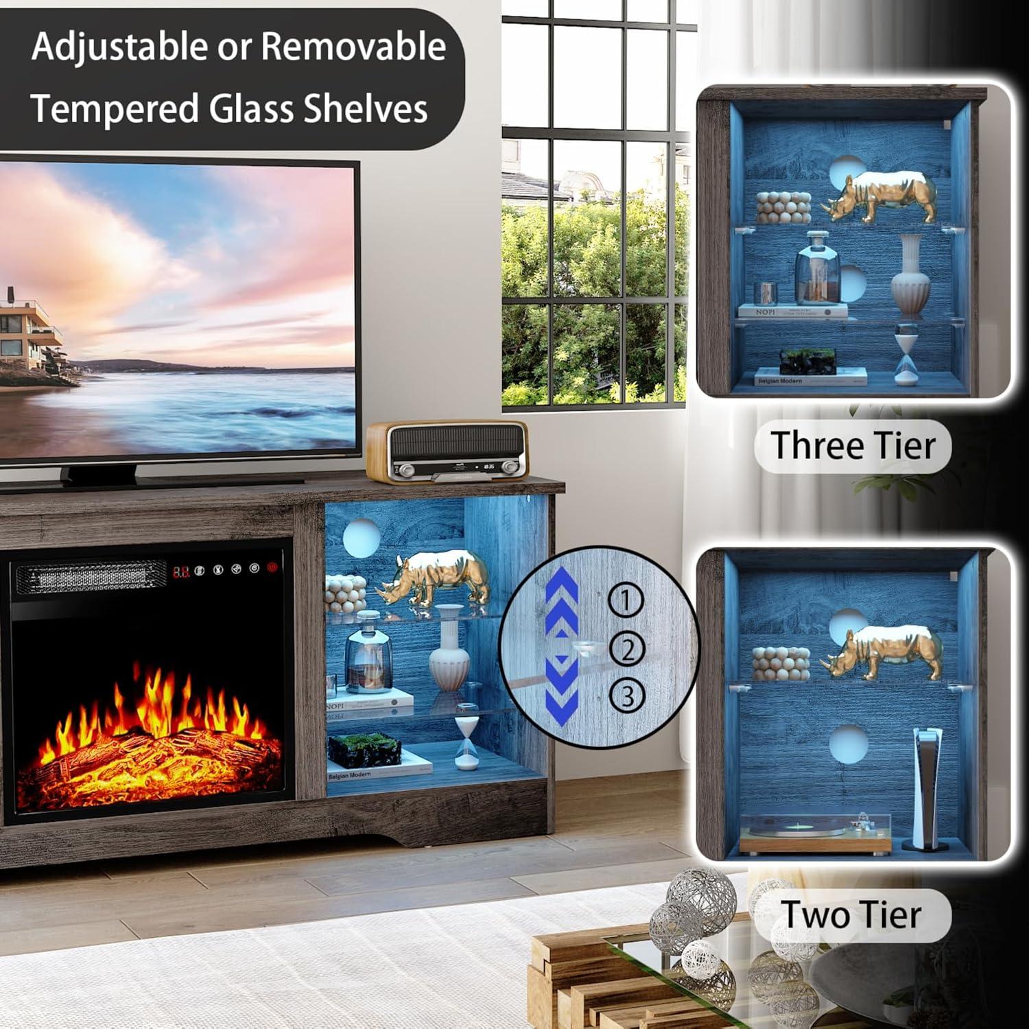 Cozy & ‍Stylish: Our Take ⁢on the Fireplace ‌TV Stand with LED Lights