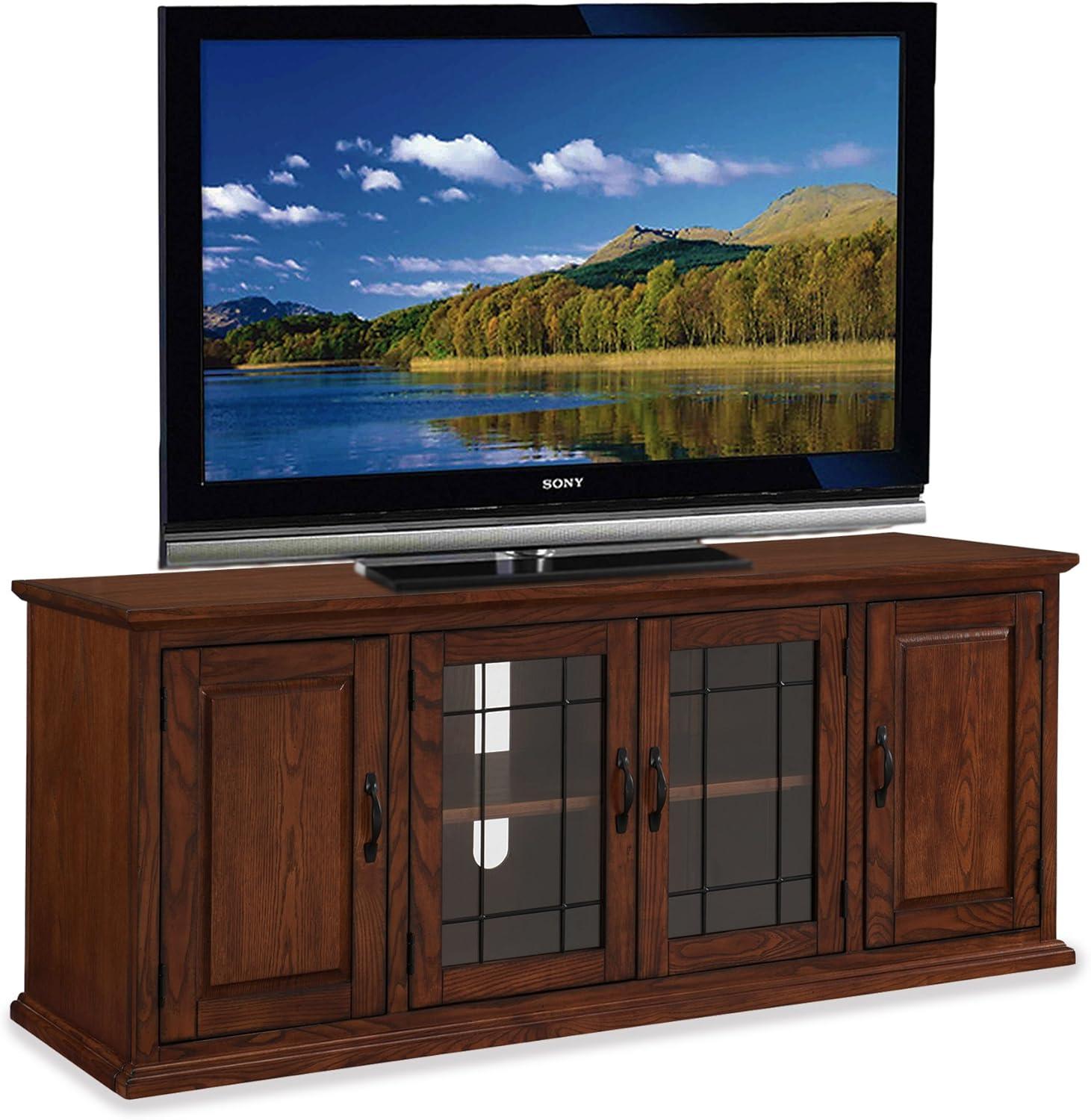 Our Take on the Leick Home Burnished Oak TV ‌Stand for 65