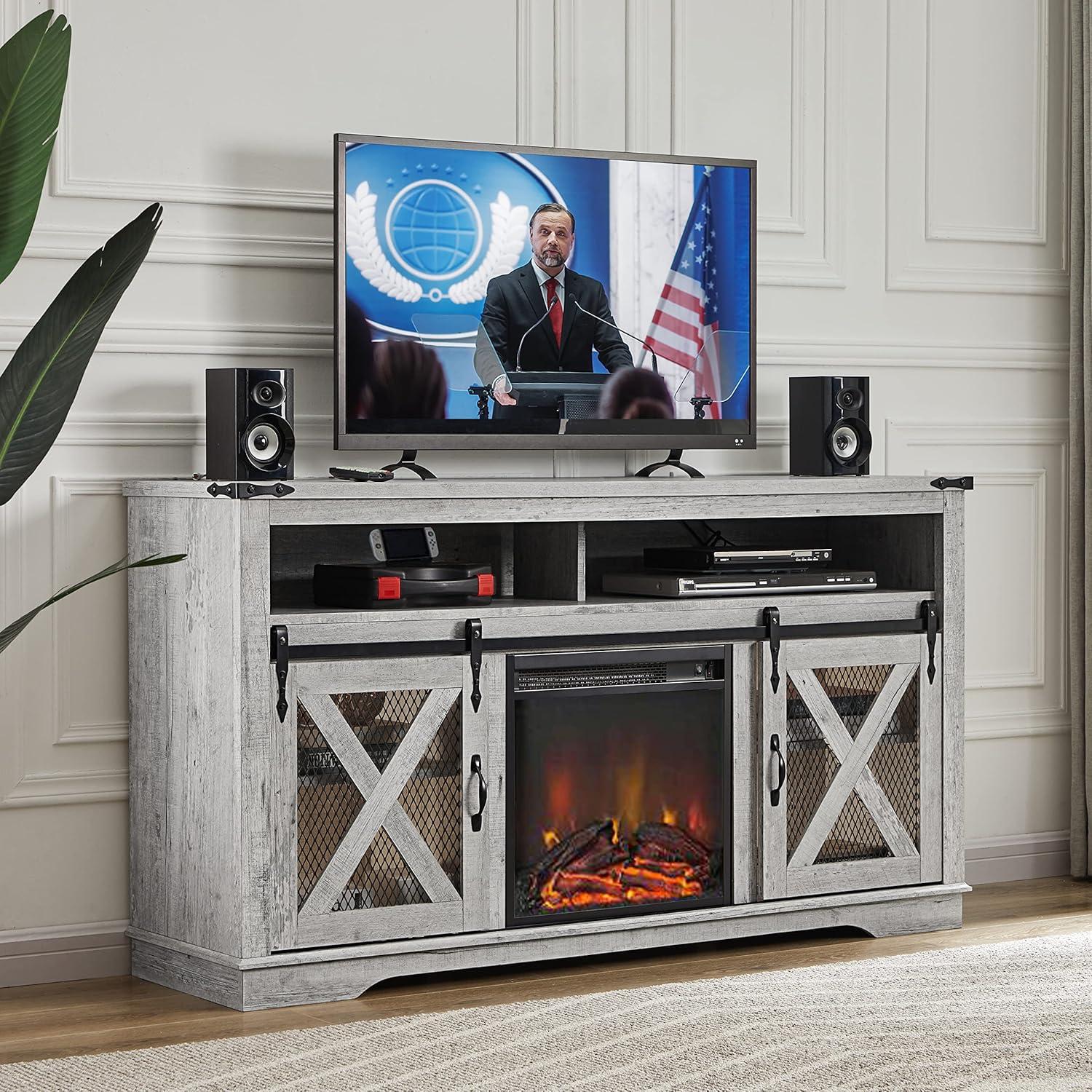 Our ​Honest⁤ take ⁢on the Okvnbjk Fireplace TV Stand's Farmhouse​ Charm