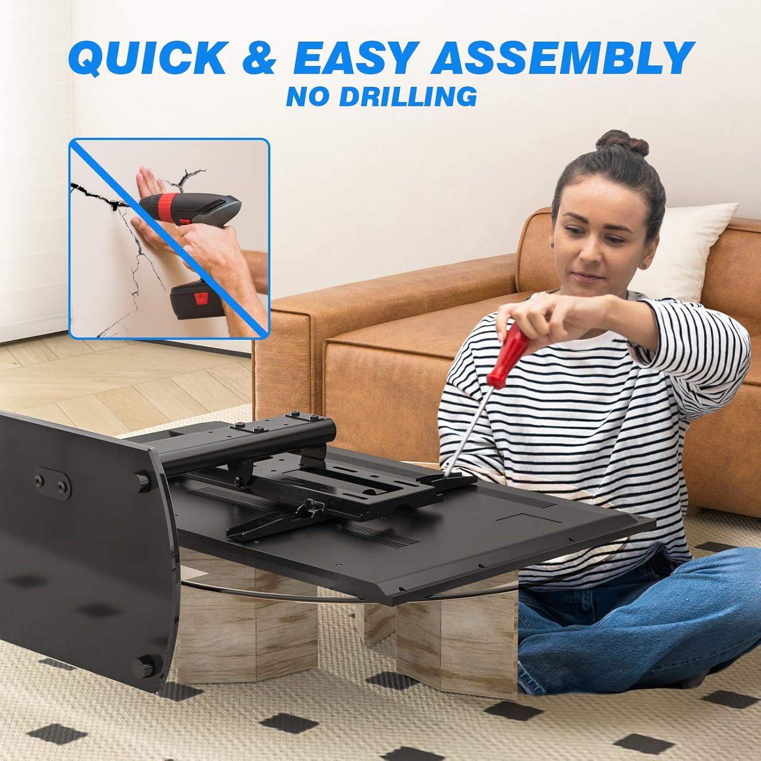 Our Review: Rfiver Universal Swivel TV Stand Balances Style & Sturdiness