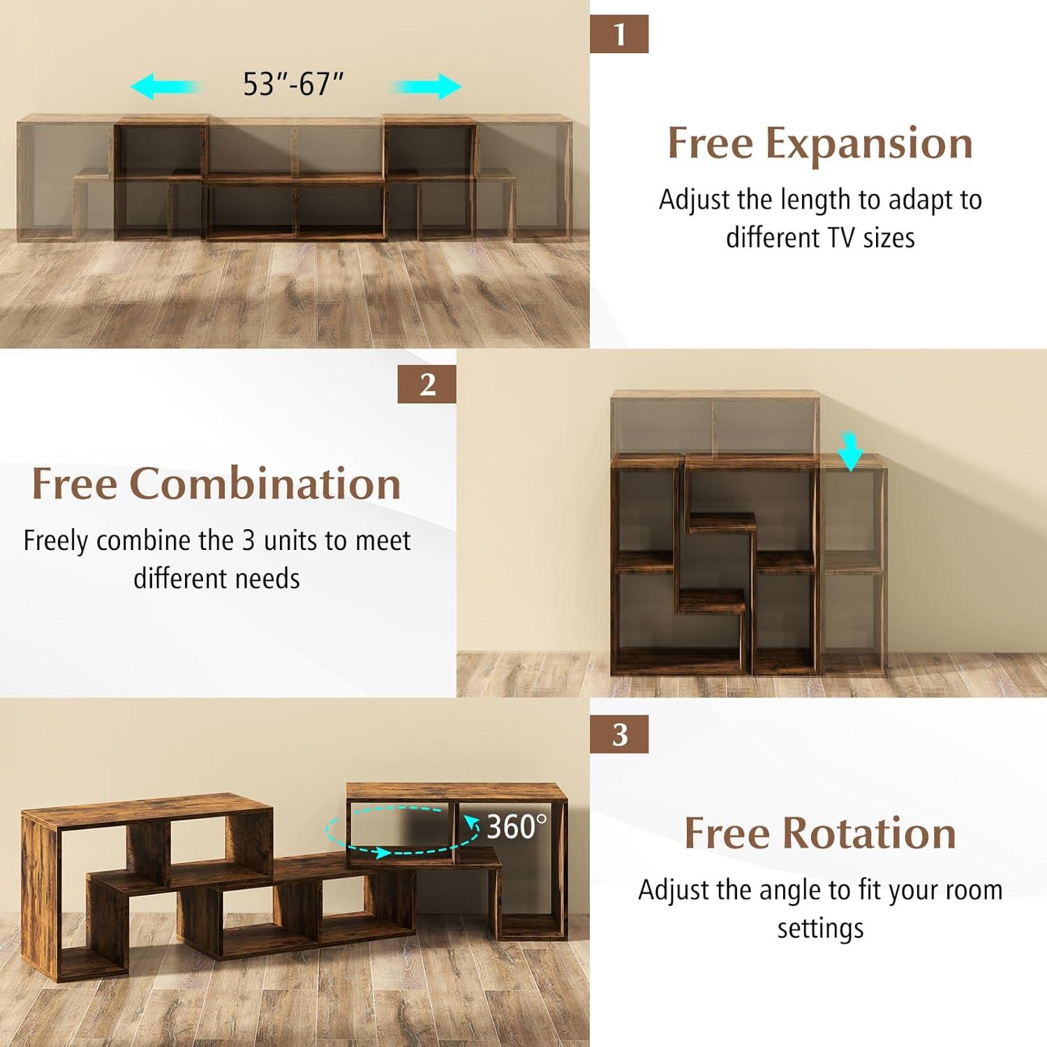 Our Take on the Giantex Free-Combination TV Stand: Versatile‍ & Stylish