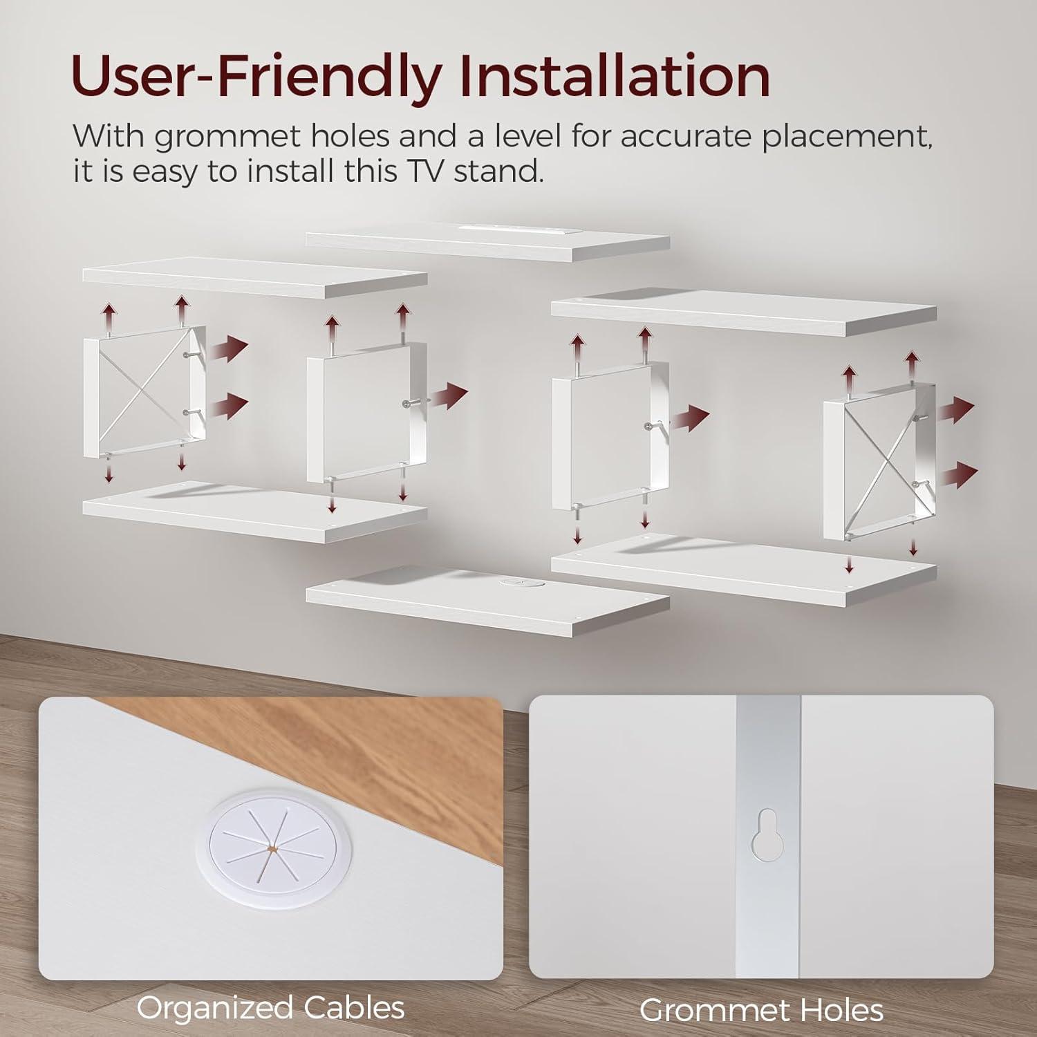 How We Enhanced Our Space with the Floating TV Stand & Power Hub