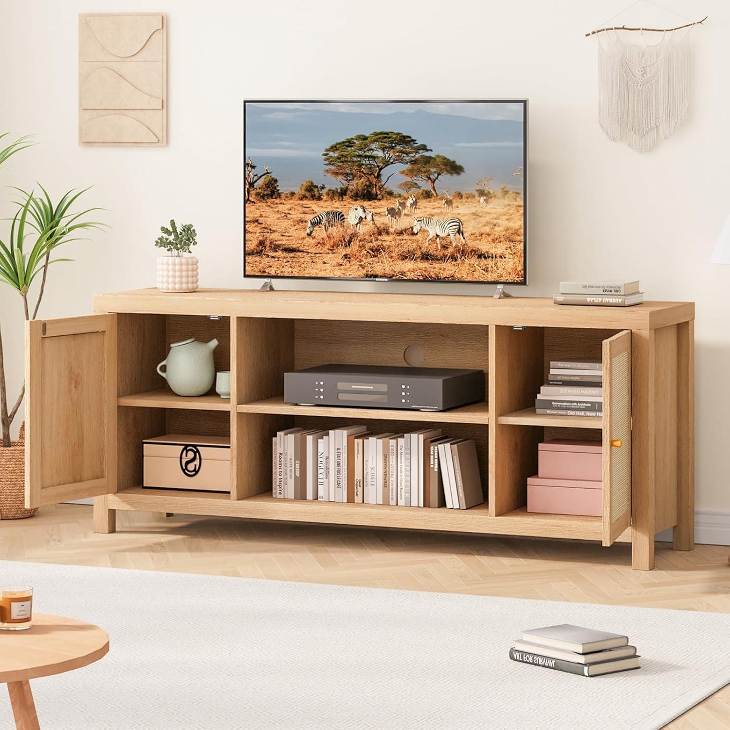 Our Take⁤ on the Boho‌ rattan TV Stand: Stylish & Sturdy storage