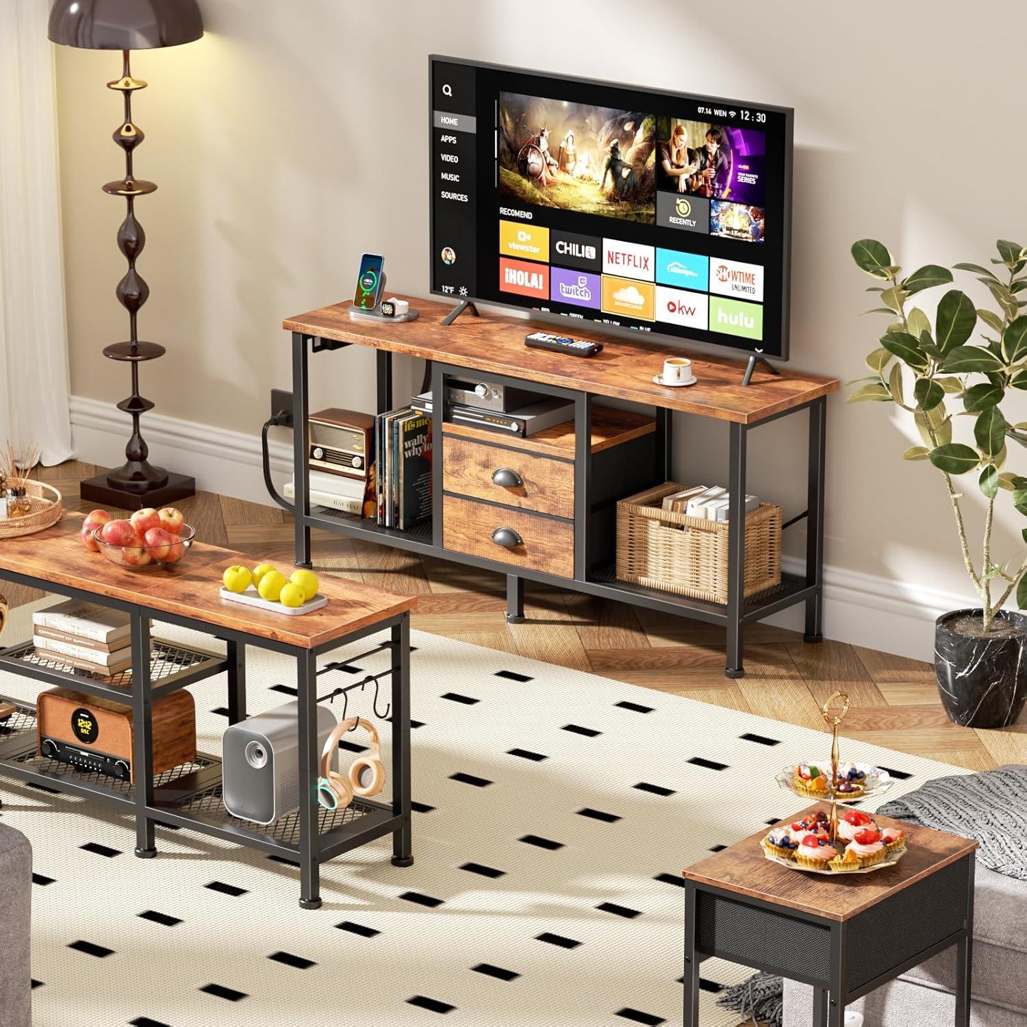 How We Loved the Furologee TV Stand's Style and Storage