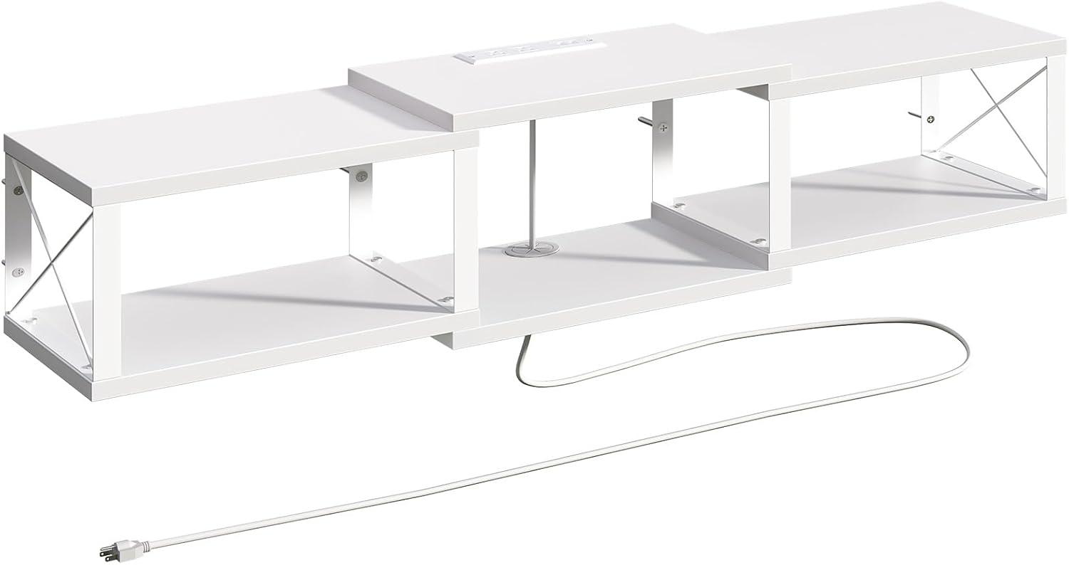 How We enhanced Our Space with the Floating TV Stand & Power Hub